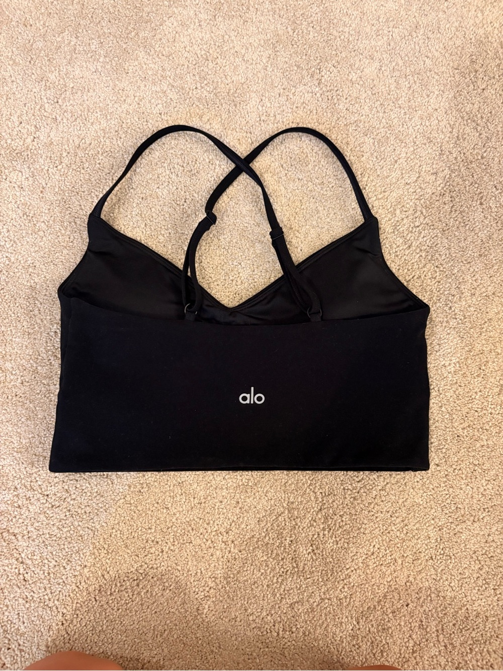 Alo black bra